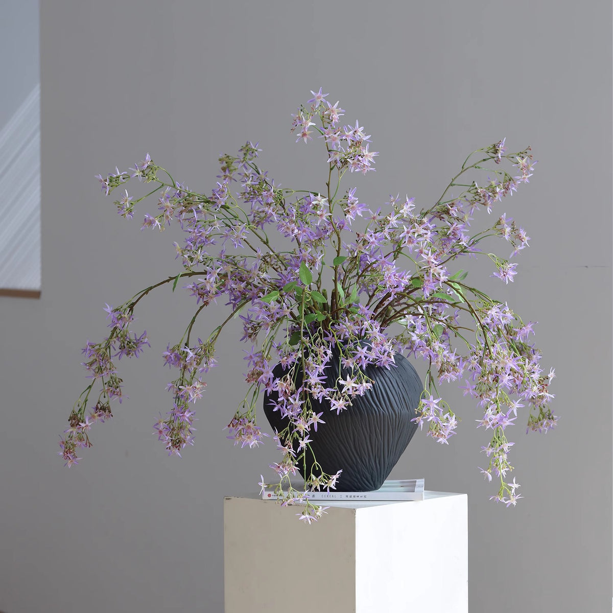 Delicate Silk Deutzia Flower Branch