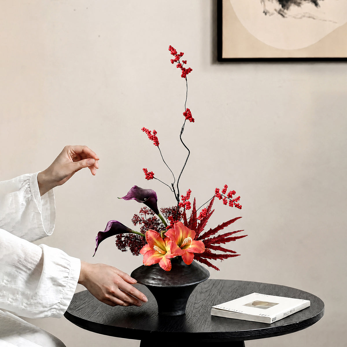 Bennett Sculptural Faux Floral Arrangement