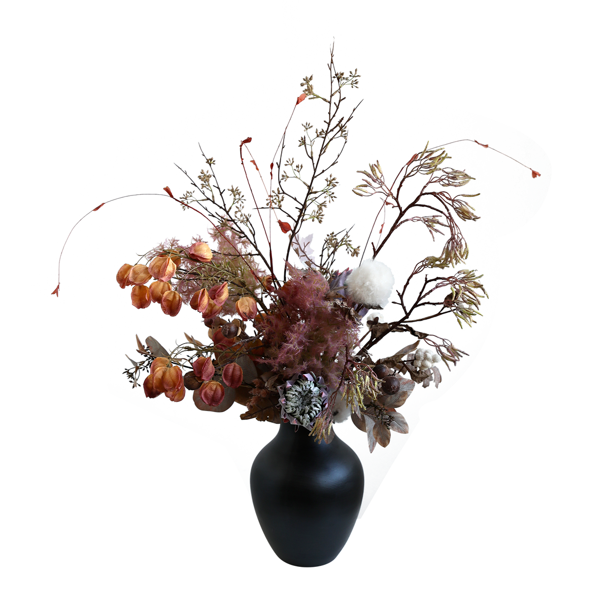 he Jinran Brocade Sculptural Floral Bouquet