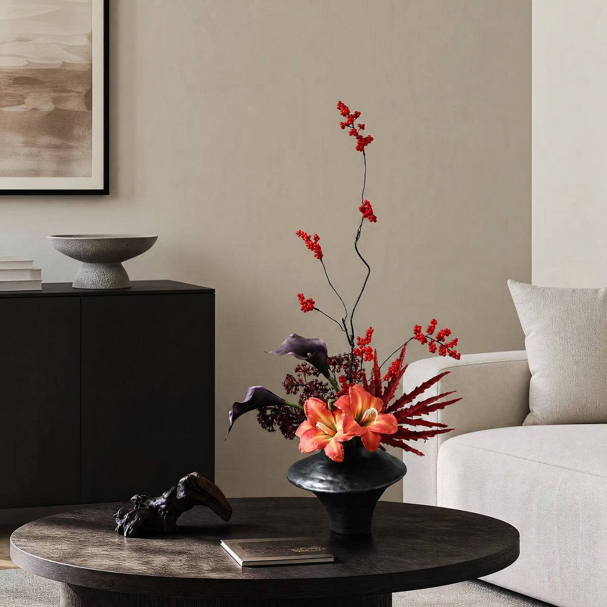 Bennett Sculptural Faux Floral Arrangement